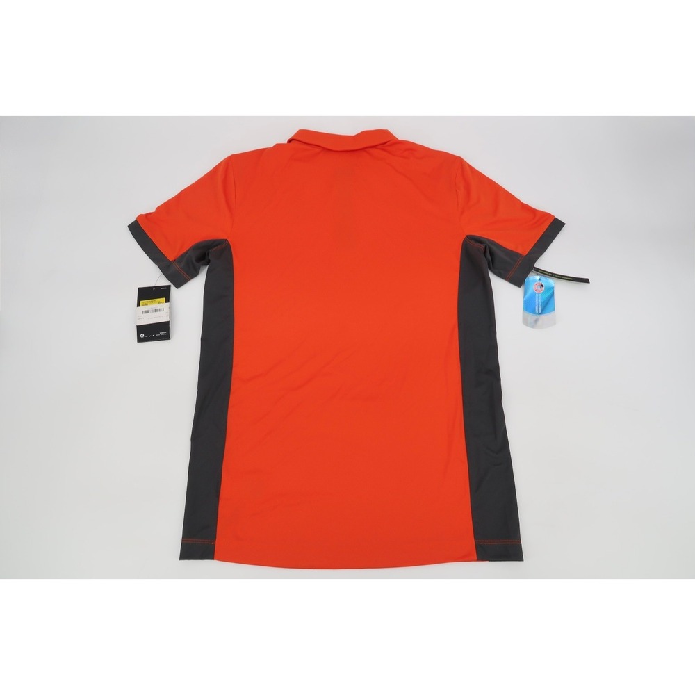 NEW Nike Clemson Tigers Polo Shirt Mens Small Orange Dri Fit Performance Golf - Picture 10 of 14
